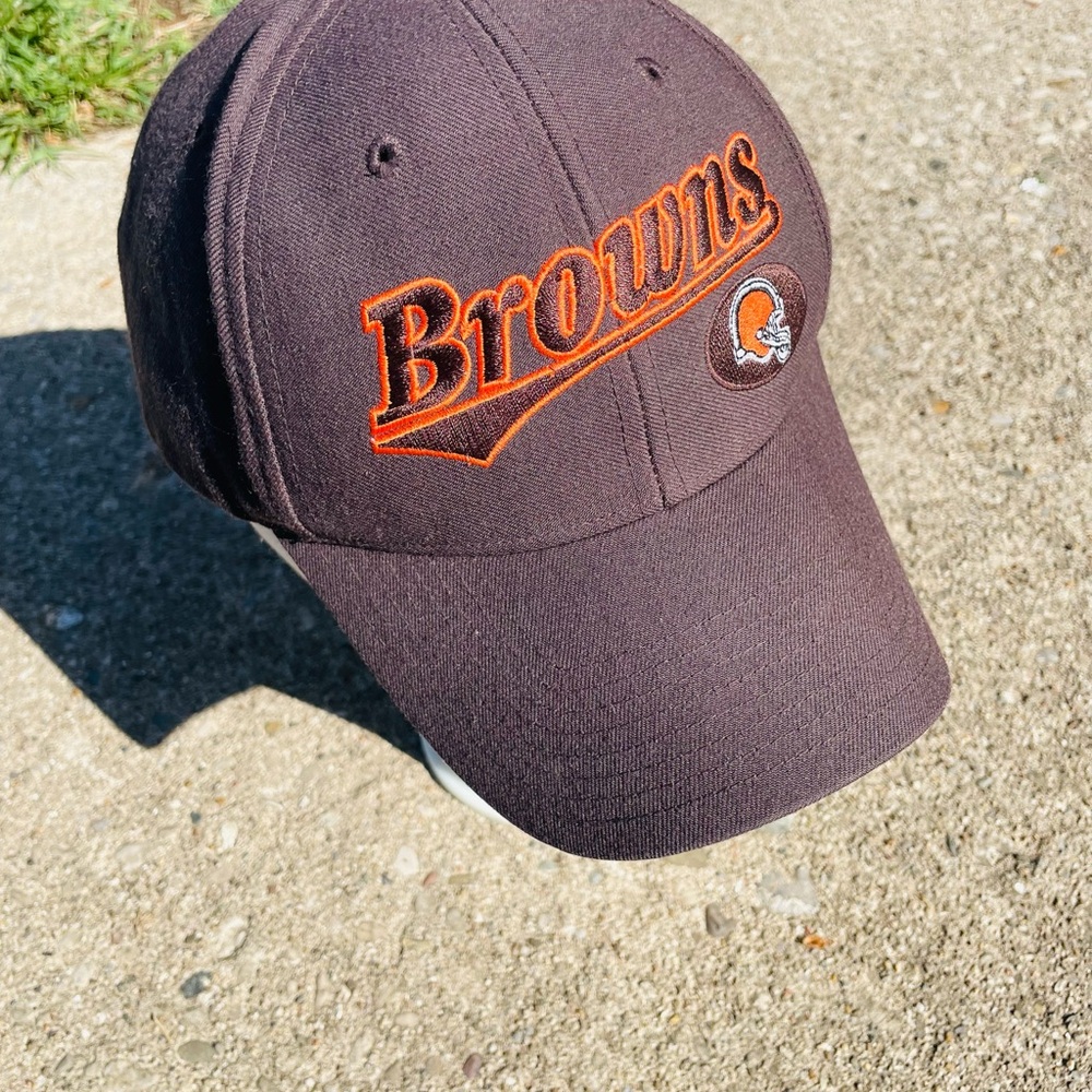 Brown Cap with Orange Browns Logo